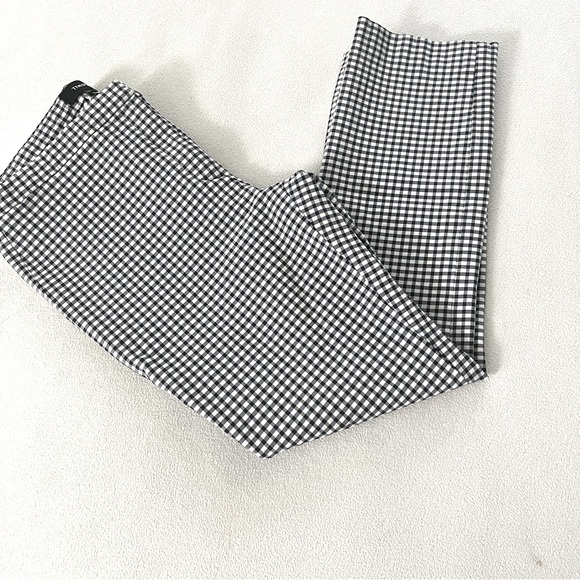 Theory Blue Plaid Skinny Pants Sz4 - Picture 6 of 14